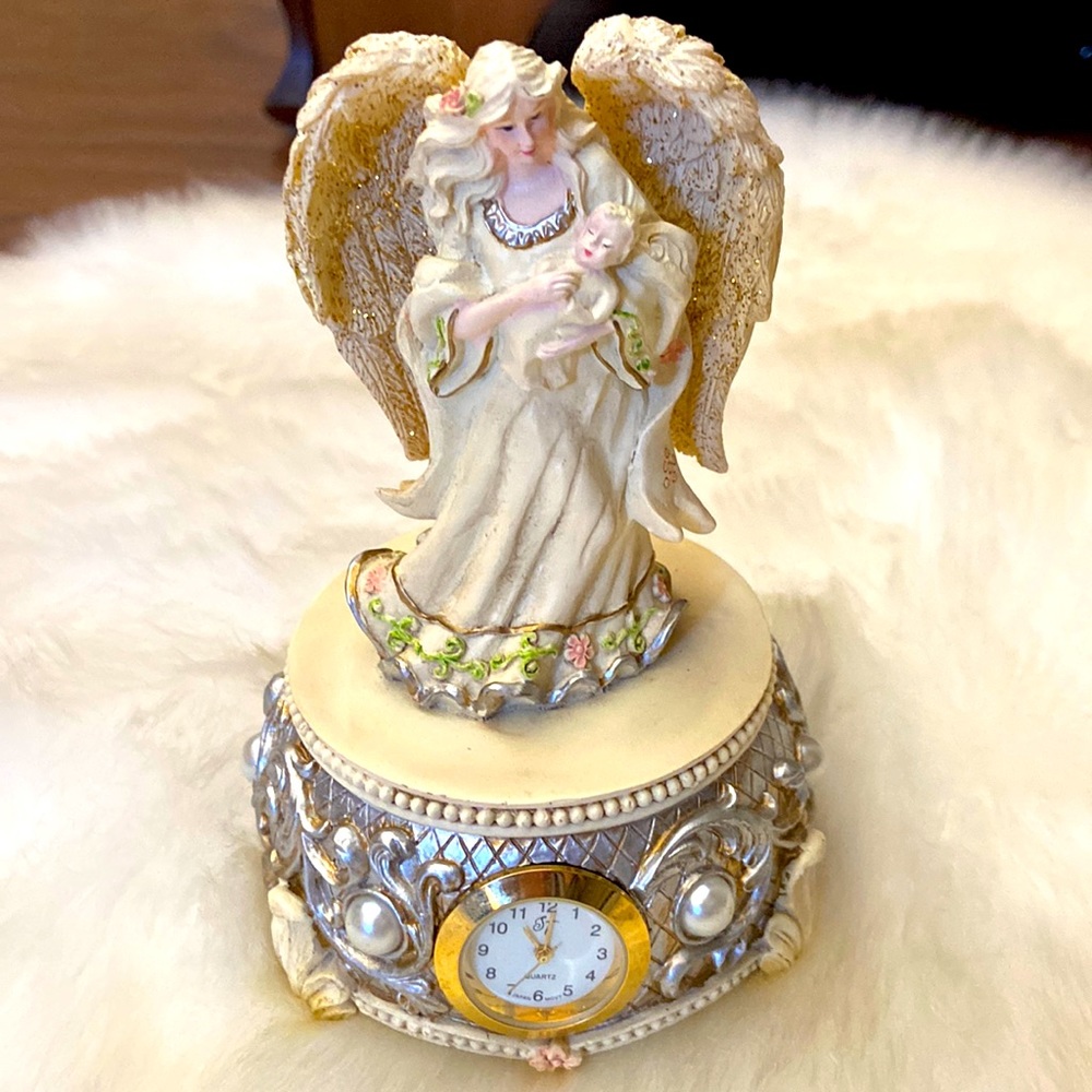 Beautiful antique angel clock